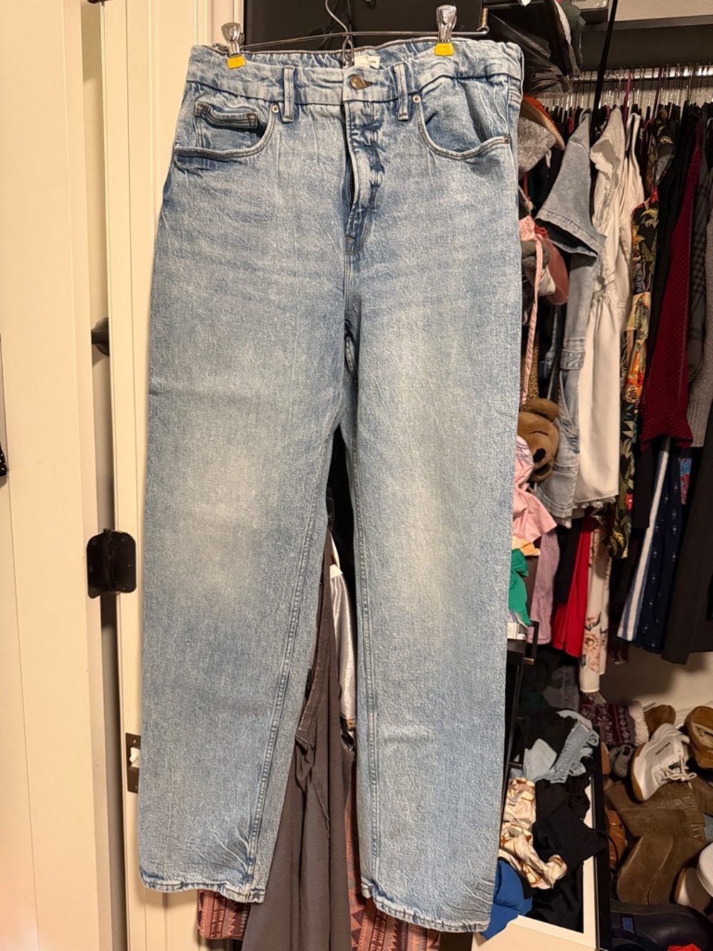 Good American Light Blue Denim Jeans - Classic High-Rise Style
